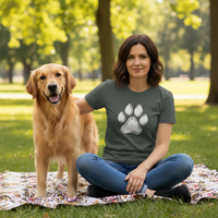Load image into Gallery viewer, "PawPrint" Unisex Crewneck T-shirt