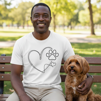 Load image into Gallery viewer, "Heart with Pawprint" Everyday Tee