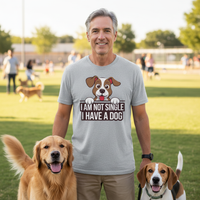 Load image into Gallery viewer, "I Am Not Single I Have A Dog" Unisex Crewneck T-shirt