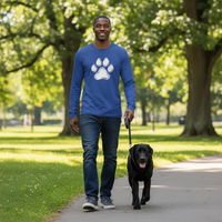 Load image into Gallery viewer, "White Pawprint" Long Sleeve Tee